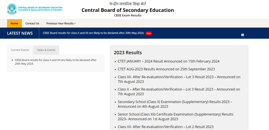 Class 10th cbse result 2024